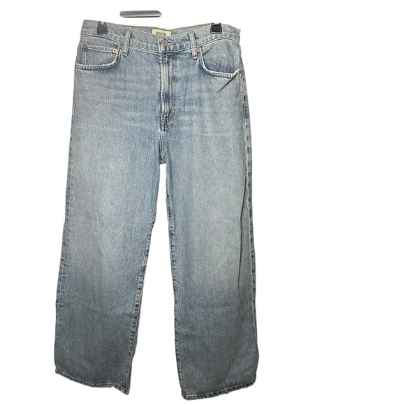 Agolde Denim - AGOLDE Harper Wide Leg Straight Jean Light Wash High Waisted Stretch 29 EUC